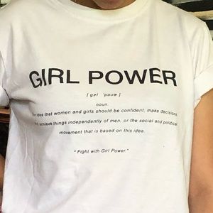 Girl Power White Tee